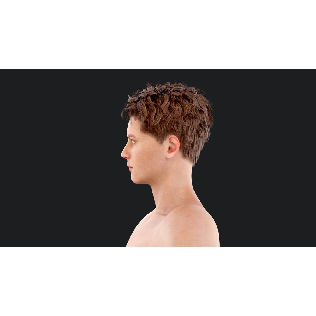 Male Windsurf 3D Model – Low Poly Rigged Character, FBX, OBJ - View 14