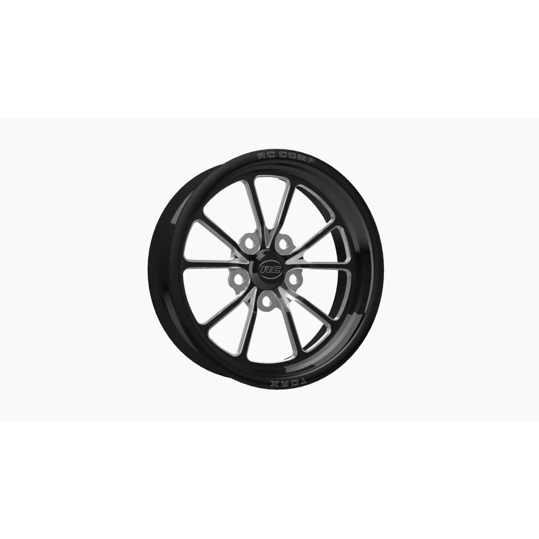 RC Components Torx 3D Model – Low Poly Drag Front Wheel, Game Ready - View 2