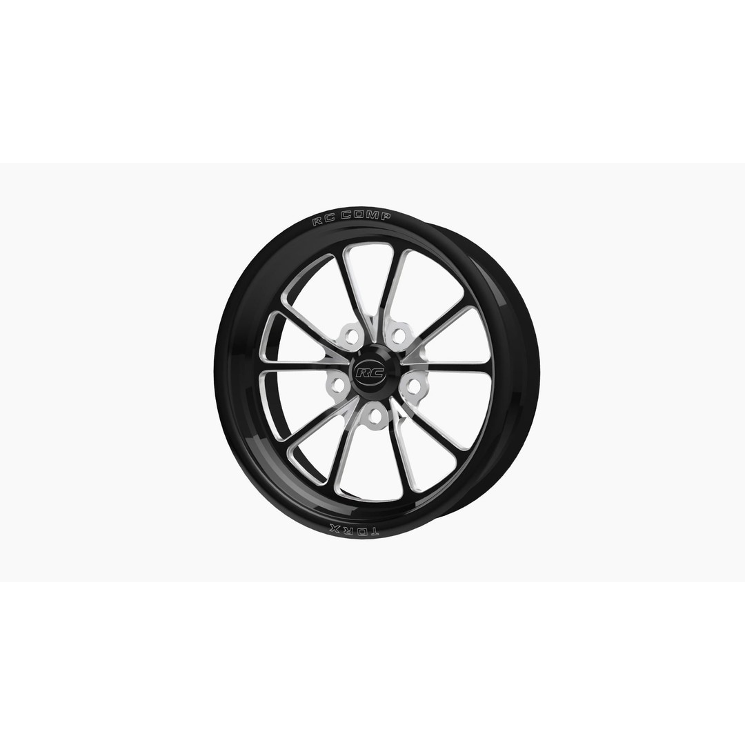 RC Components Torx 3D Model – Low Poly Drag Front Wheel, Game Ready - View 4
