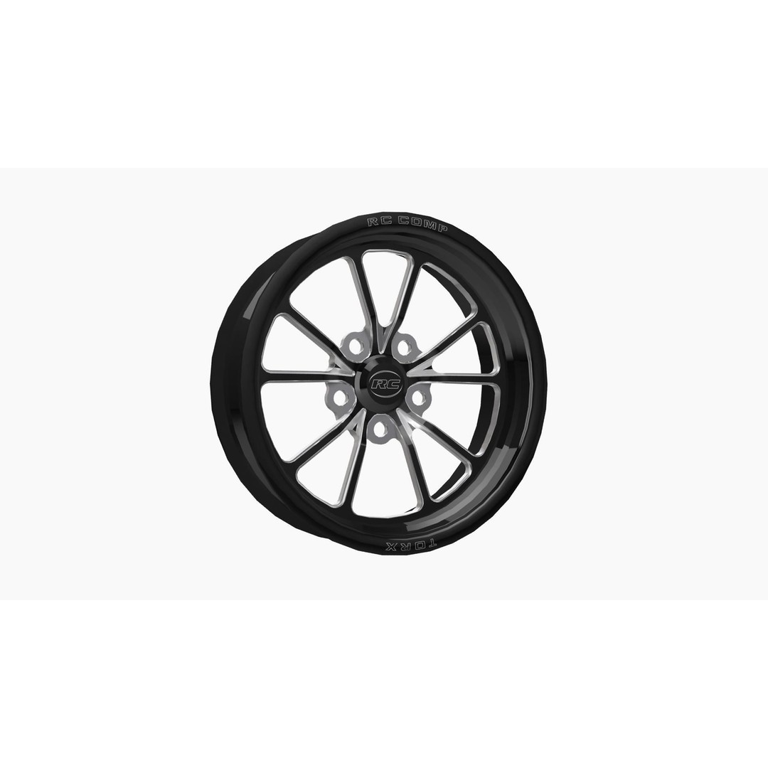 RC Components Torx 3D Model – Low Poly Drag Front Wheel, Game Ready - View 7