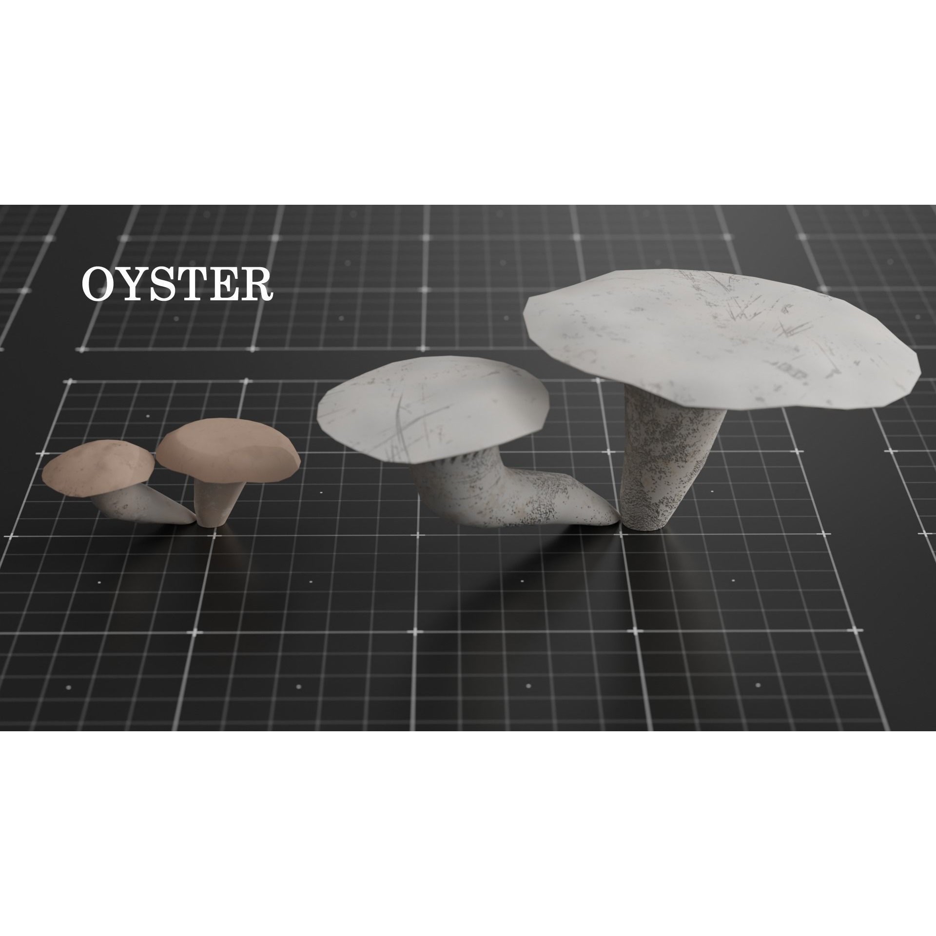15 Species Mushrooms - Low-Poly Game-Ready 3D Model - View 20