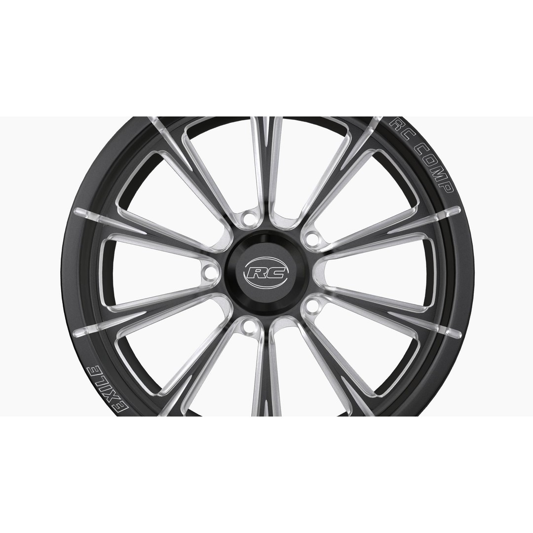 RC Components Exile Drag Front Wheel 3D Model – Low Poly Game Asset, FBX, OBJ - View 6