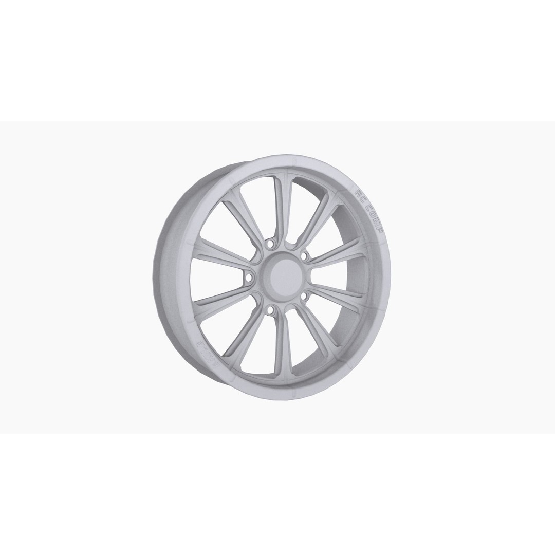 RC Components Exile Drag Front Wheel 3D Model – Low Poly Game Asset, FBX, OBJ - View 8