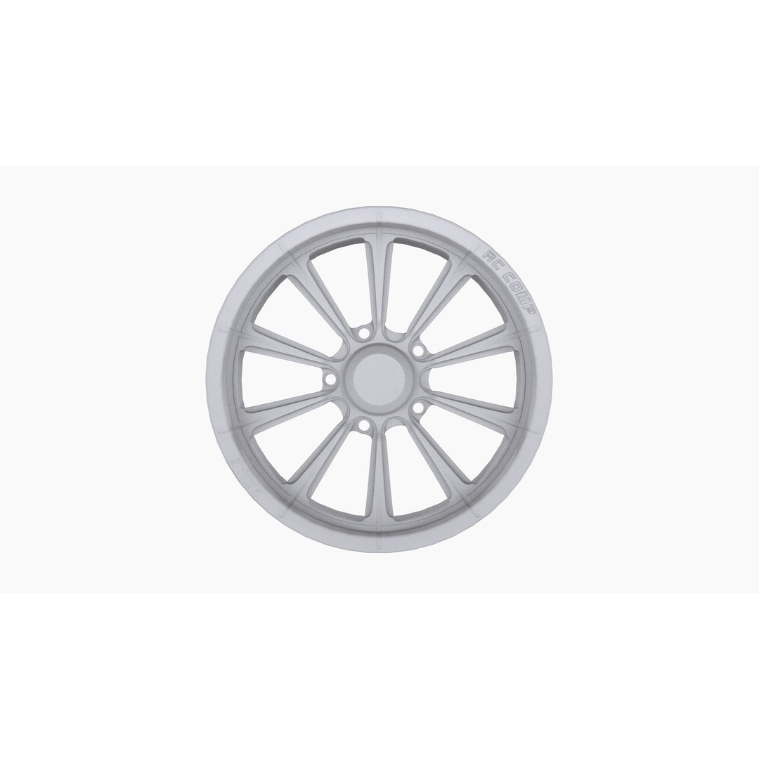RC Components Exile Drag Front Wheel 3D Model – Low Poly Game Asset, FBX, OBJ - View 9