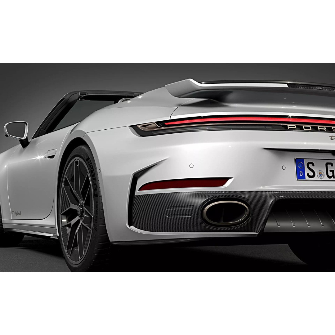 2026 Porsche 911 Turbo S Cabriolet 3D Model – High Poly Game Asset, FBX, OBJ - View 10
