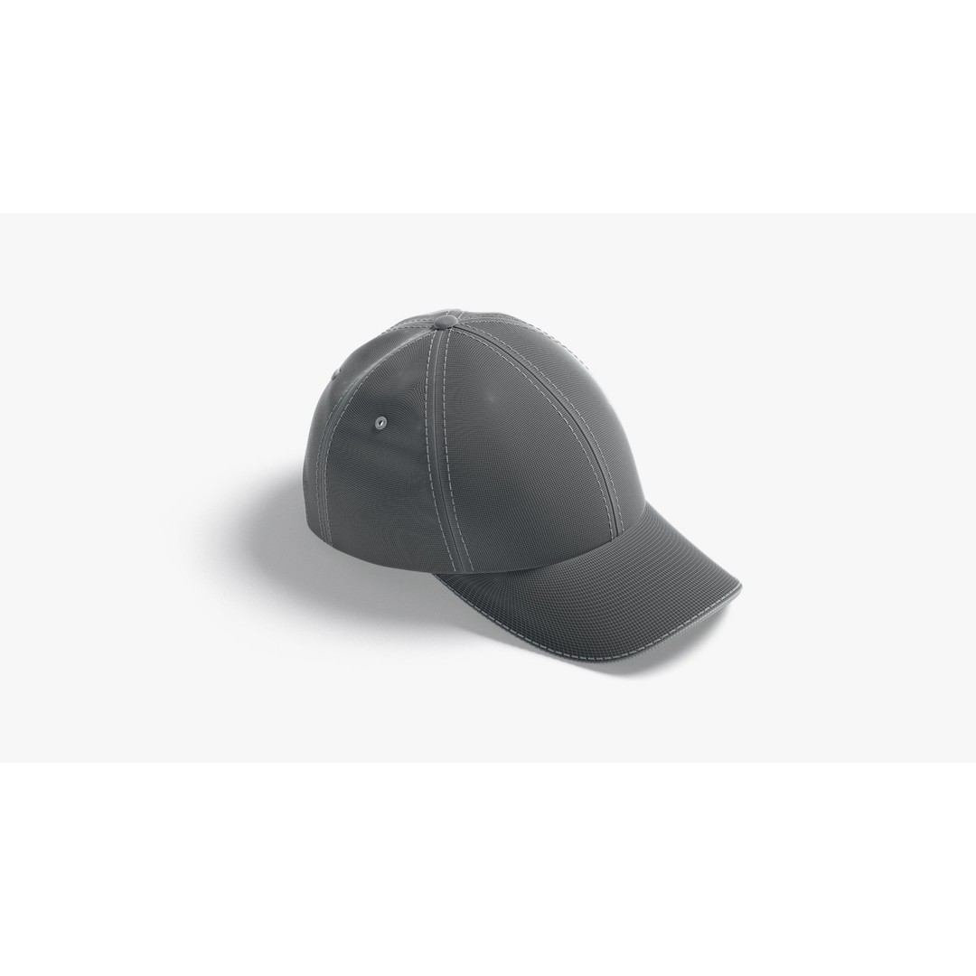 Baseball Cap 3D Model – Low Poly Game Asset, PBR Textures, FBX