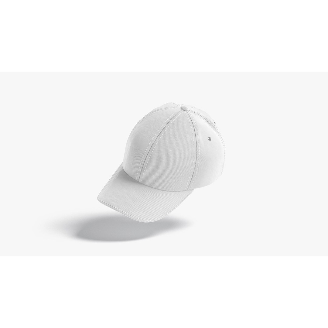 Baseball Cap 3D Model – Low Poly Game Asset, PBR Textures, FBX - View 8