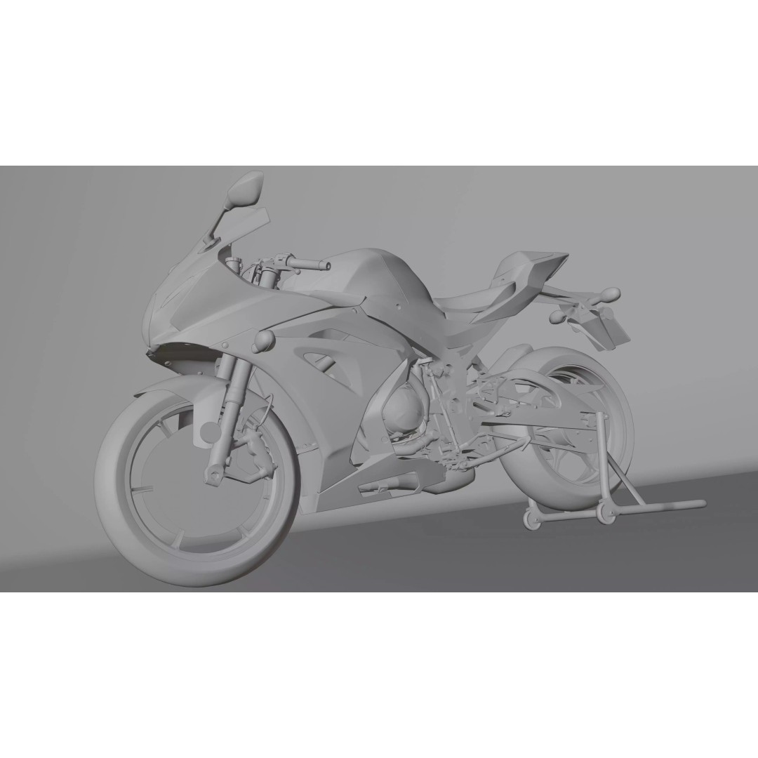 Suzuki GSX-R 1000 2020 3D Model – Low Poly Game Ready Asset, Blender, FBX