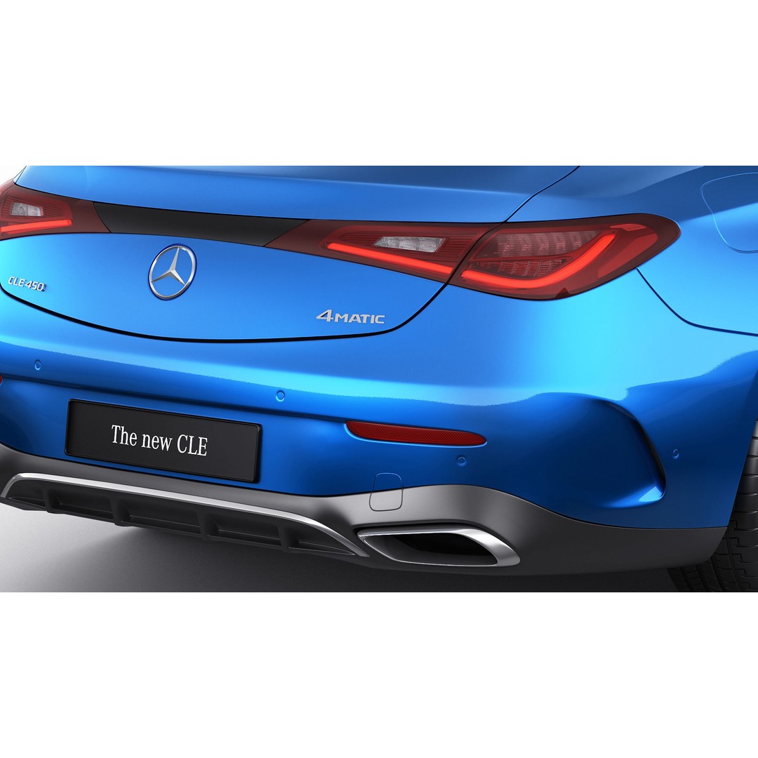 Mercedes-Benz CLE 2024 3D Model – Detailed Luxury Coupe, FBX, OBJ, Blender - View 11