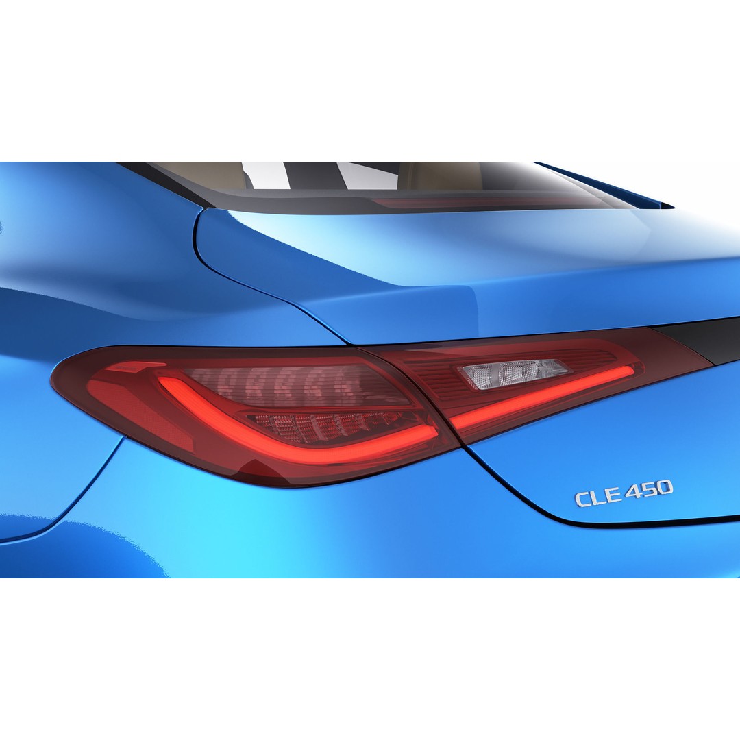 Mercedes-Benz CLE 2024 3D Model – Detailed Luxury Coupe, FBX, OBJ, Blender - View 12