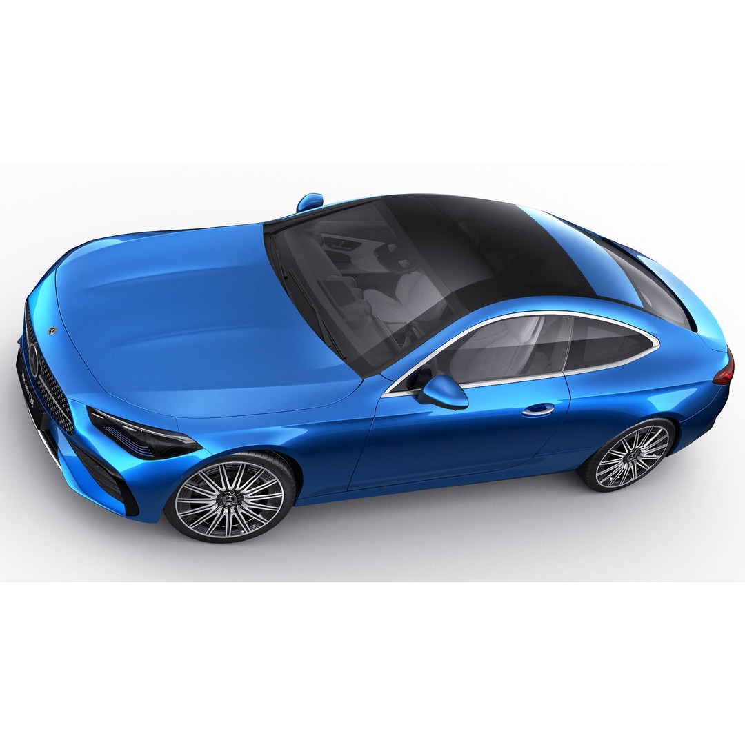 Mercedes-Benz CLE 2024 3D Model – Detailed Luxury Coupe, FBX, OBJ, Blender - View 13