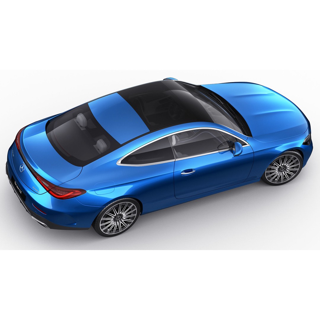 Mercedes-Benz CLE 2024 3D Model – Detailed Luxury Coupe, FBX, OBJ, Blender - View 14