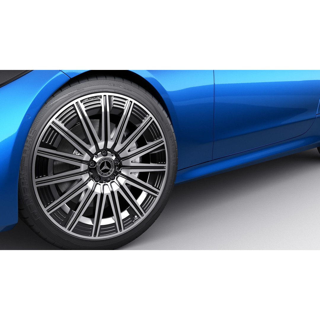 Mercedes-Benz CLE 2024 3D Model – Detailed Luxury Coupe, FBX, OBJ, Blender - View 17