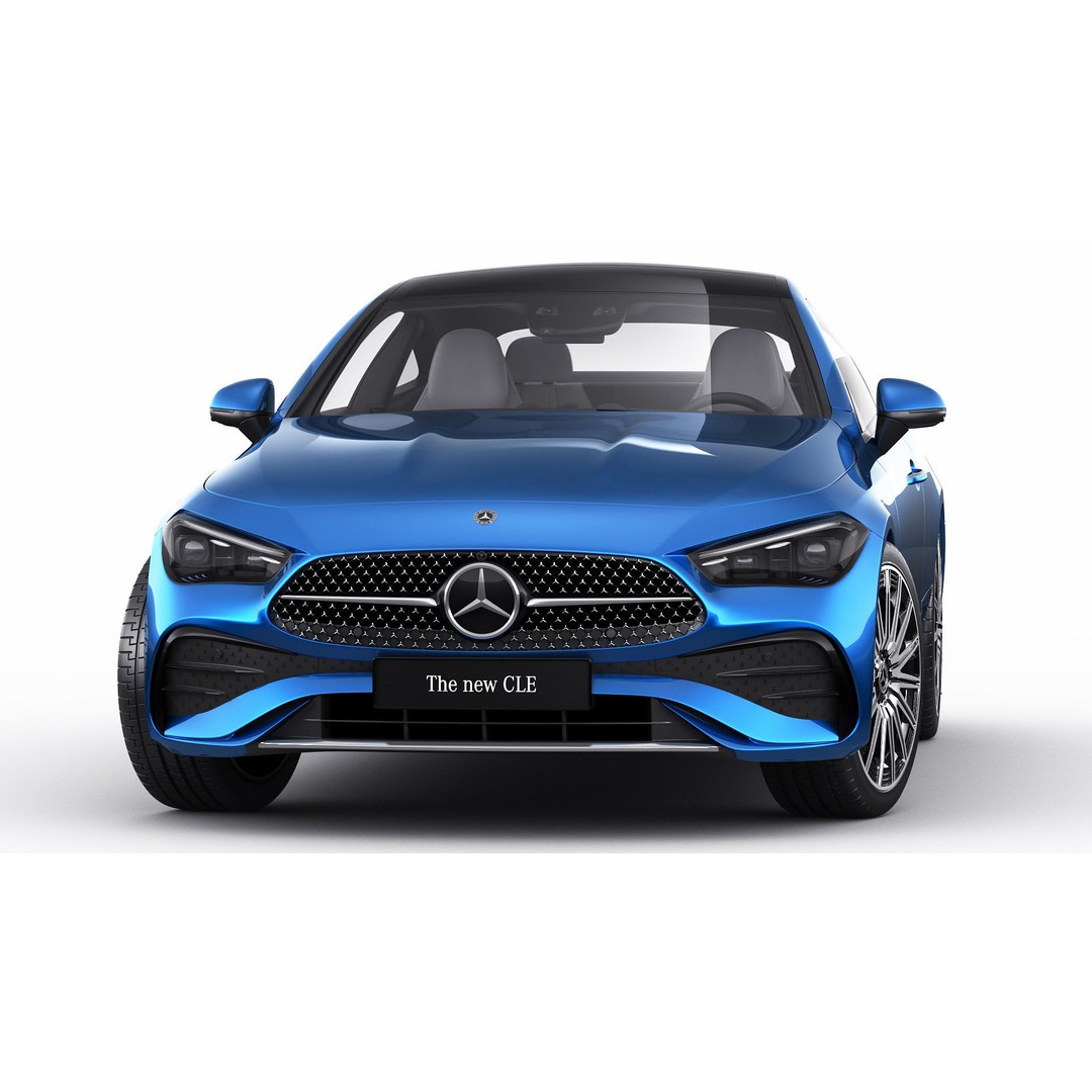 Mercedes-Benz CLE 2024 3D Model – Detailed Luxury Coupe, FBX, OBJ, Blender - View 19