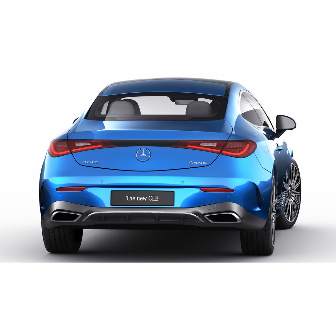 Mercedes-Benz CLE 2024 3D Model – Detailed Luxury Coupe, FBX, OBJ, Blender - View 20
