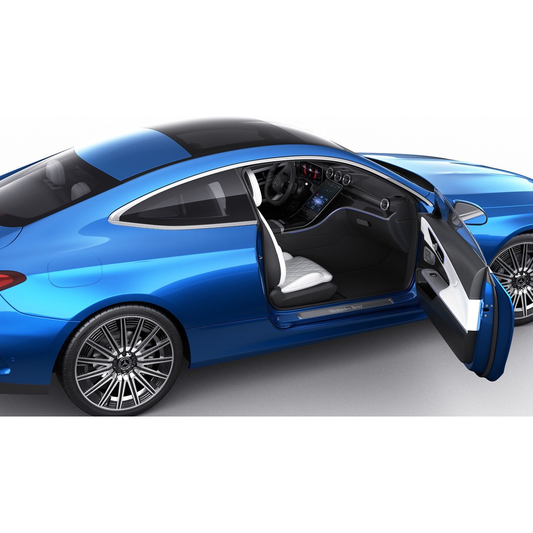 Mercedes-Benz CLE 2024 3D Model – Detailed Luxury Coupe, FBX, OBJ, Blender - View 21