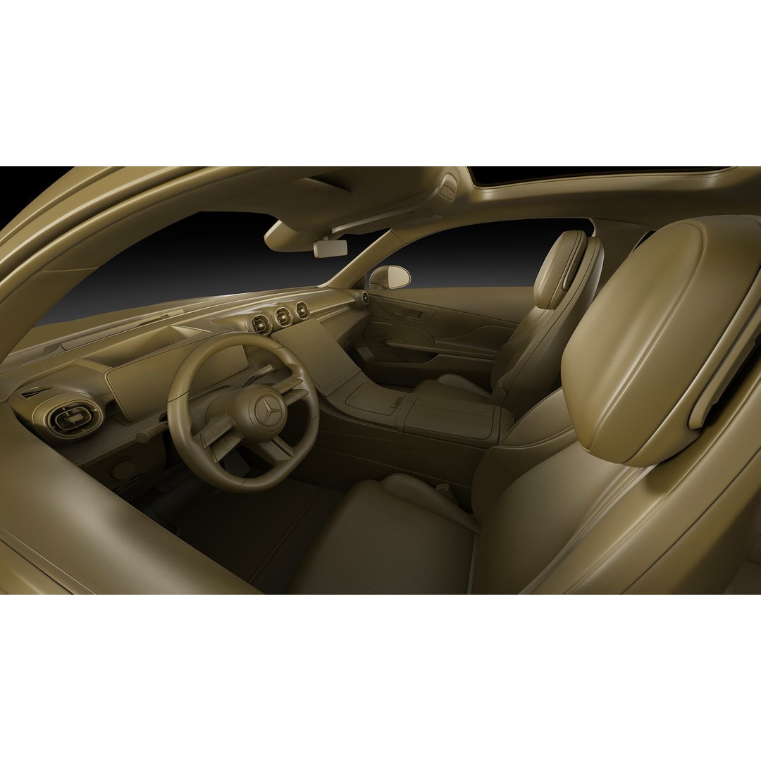 Mercedes-Benz CLE 2024 3D Model – Detailed Luxury Coupe, FBX, OBJ, Blender - View 33