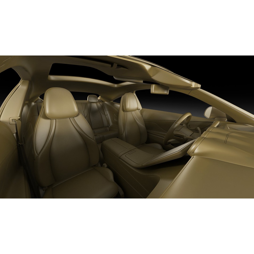 Mercedes-Benz CLE 2024 3D Model – Detailed Luxury Coupe, FBX, OBJ, Blender - View 34