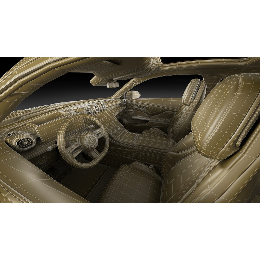 Mercedes-Benz CLE 2024 3D Model – Detailed Luxury Coupe, FBX, OBJ, Blender - View 38