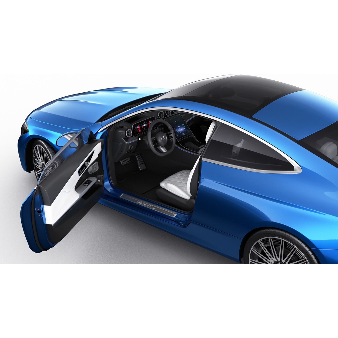 Mercedes-Benz CLE 2024 3D Model – Detailed Luxury Coupe, FBX, OBJ, Blender - View 4