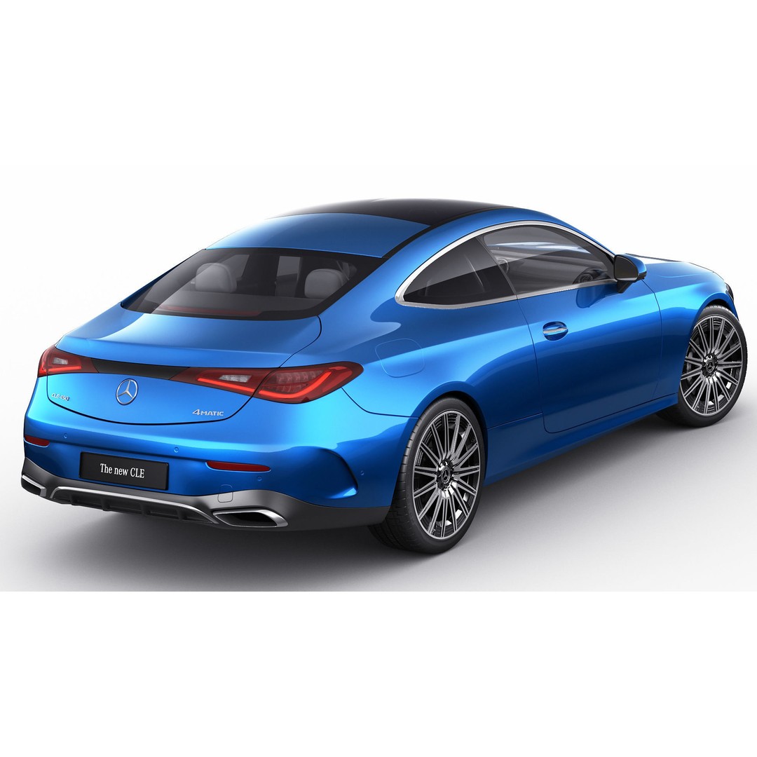 Mercedes-Benz CLE 2024 3D Model – Detailed Luxury Coupe, FBX, OBJ, Blender - View 5