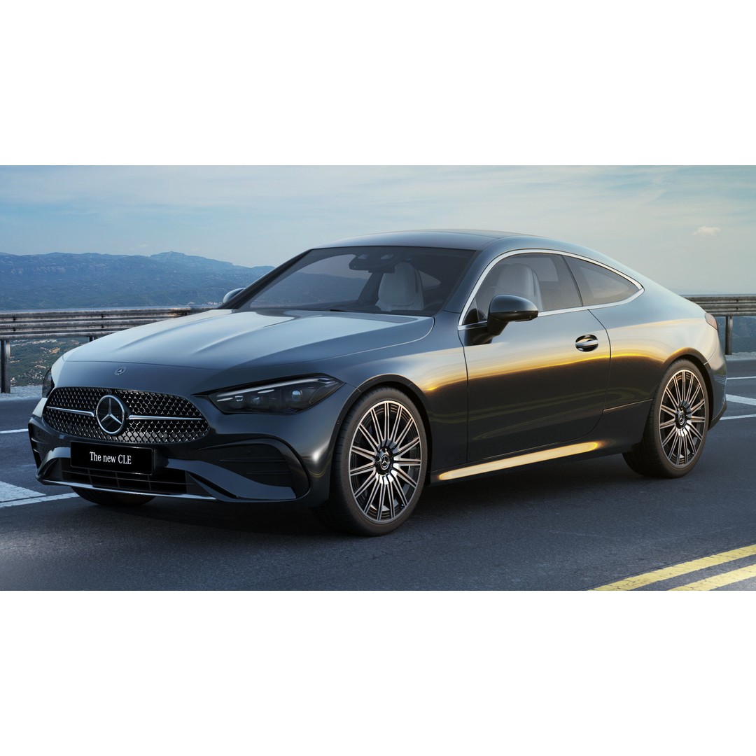 Mercedes-Benz CLE 2024 3D Model – Detailed Luxury Coupe, FBX, OBJ, Blender - View 6