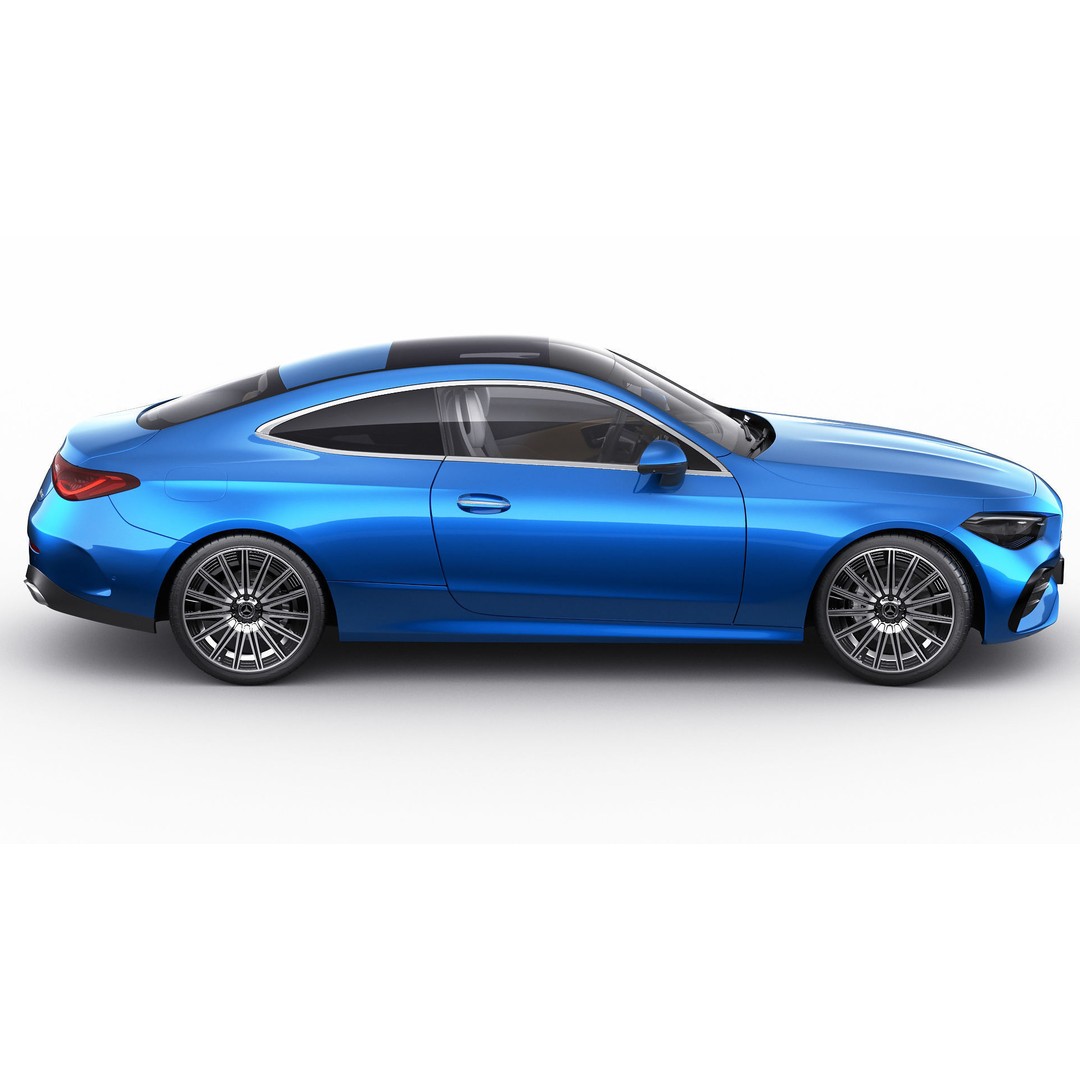 Mercedes-Benz CLE 2024 3D Model – Detailed Luxury Coupe, FBX, OBJ, Blender - View 8
