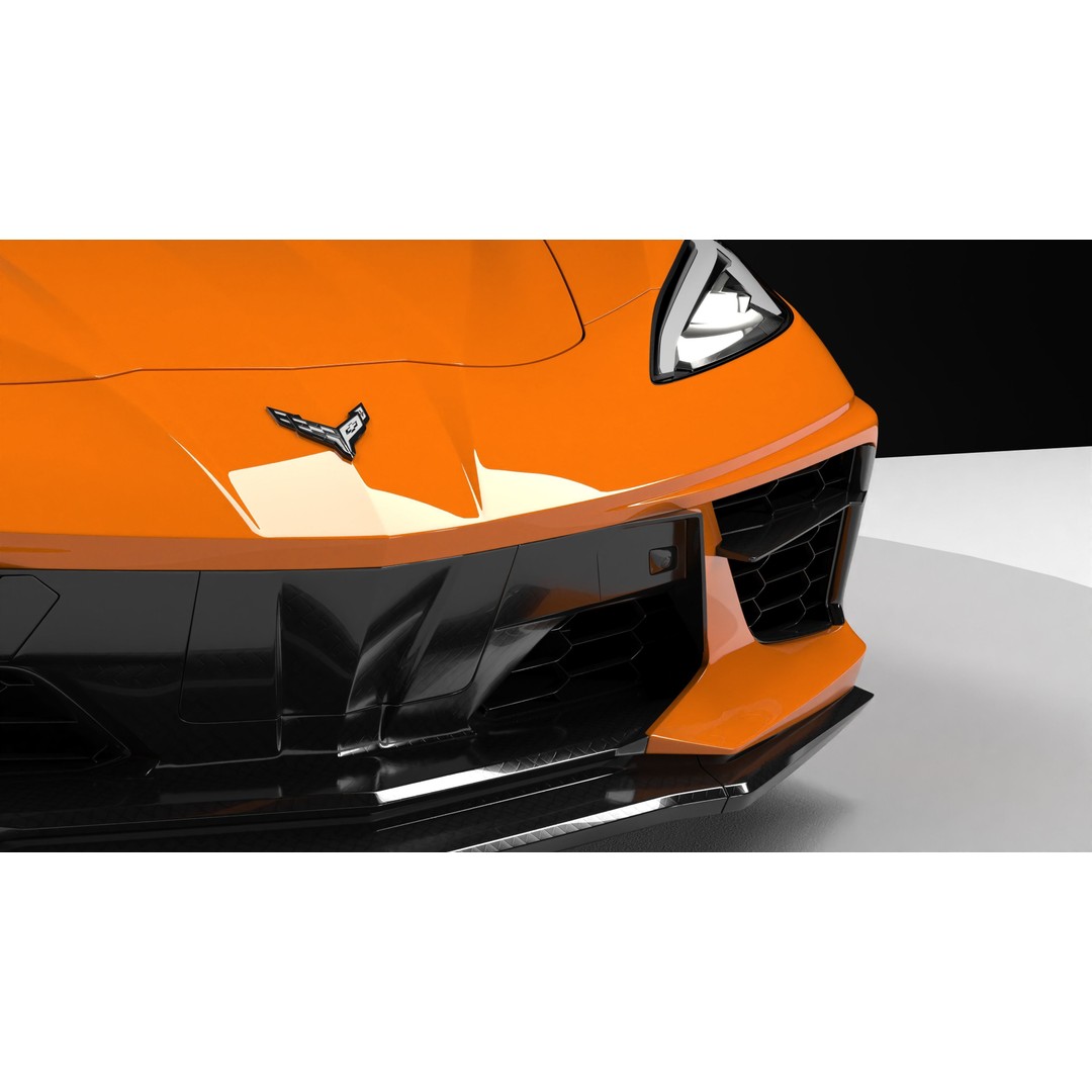 Chevrolet Corvette C8 3D Model – Low Poly Game-Ready Asset, FBX/OBJ - View 7