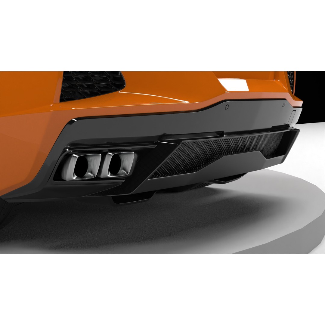 Chevrolet Corvette C8 3D Model – Low Poly Game-Ready Asset, FBX/OBJ - View 8