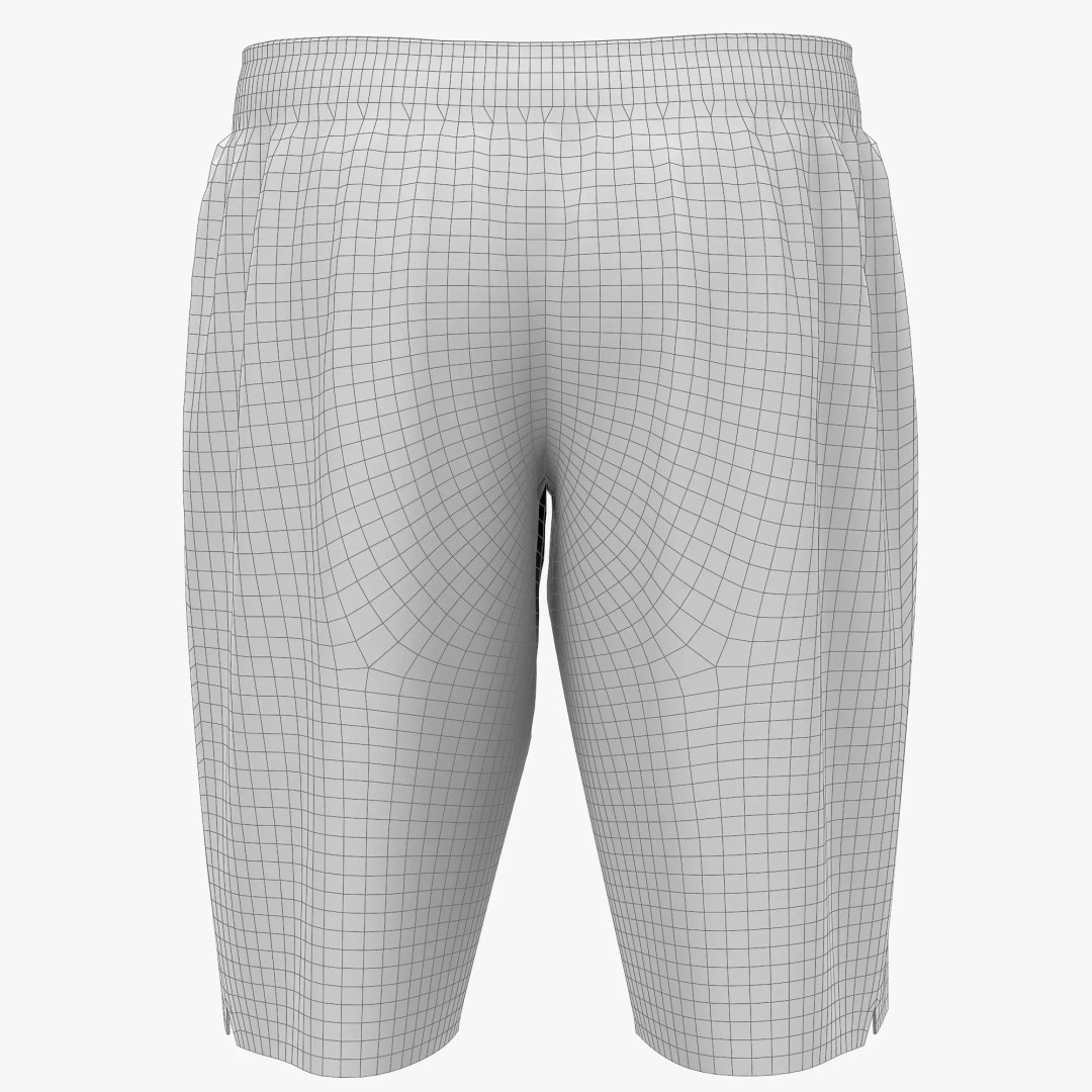 Shorts 3D Model – Low Poly Realistic Clothing, FBX, OBJ, Blender - View 11