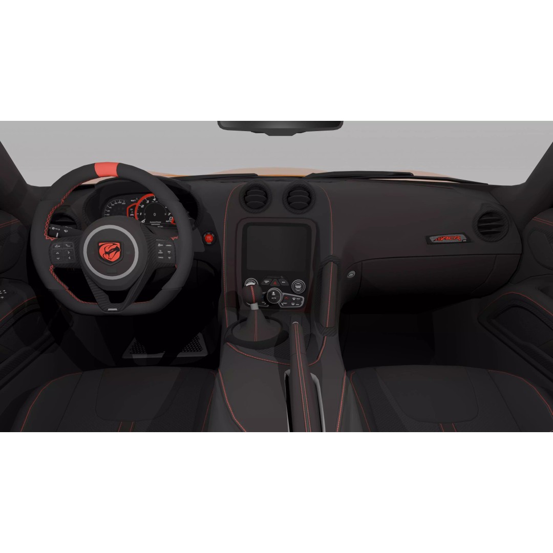 Dodge Viper ACR 3D Model – High Poly Racecar with PBR Textures, FBX/OBJ - View 12