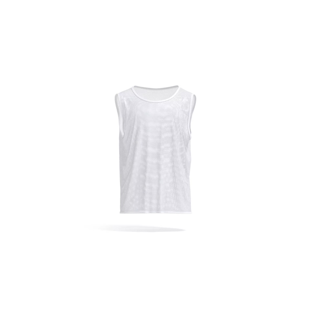 White Football Team Practice Vest 3D Model – PBR Game Asset, FBX, OBJ - View 2
