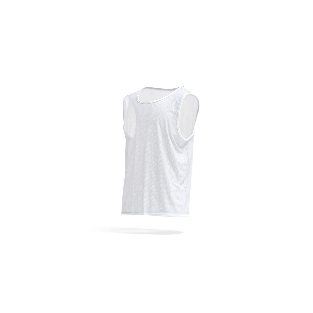 White Football Team Practice Vest 3D Model – PBR Game Asset, FBX, OBJ - View 3
