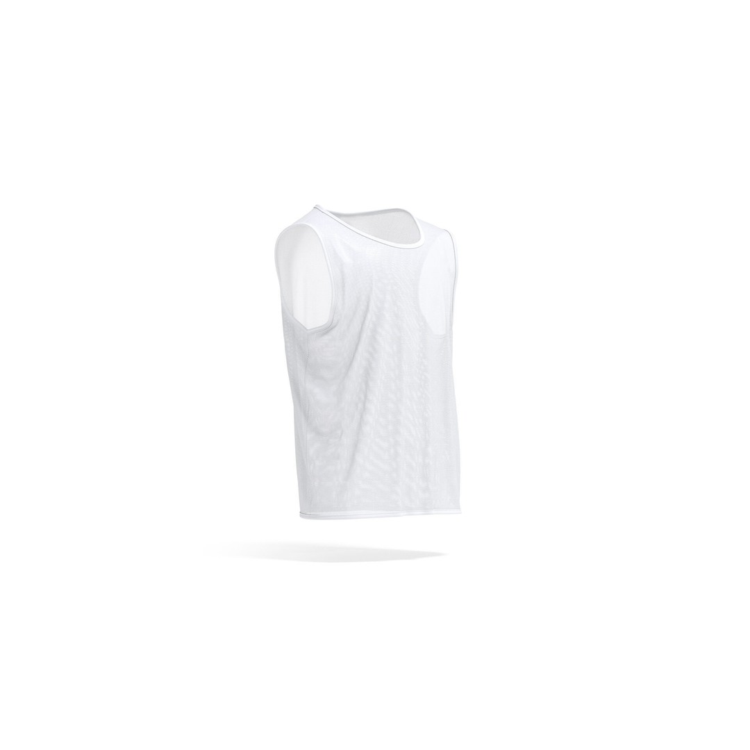 White Football Team Practice Vest 3D Model – PBR Game Asset, FBX, OBJ - View 5