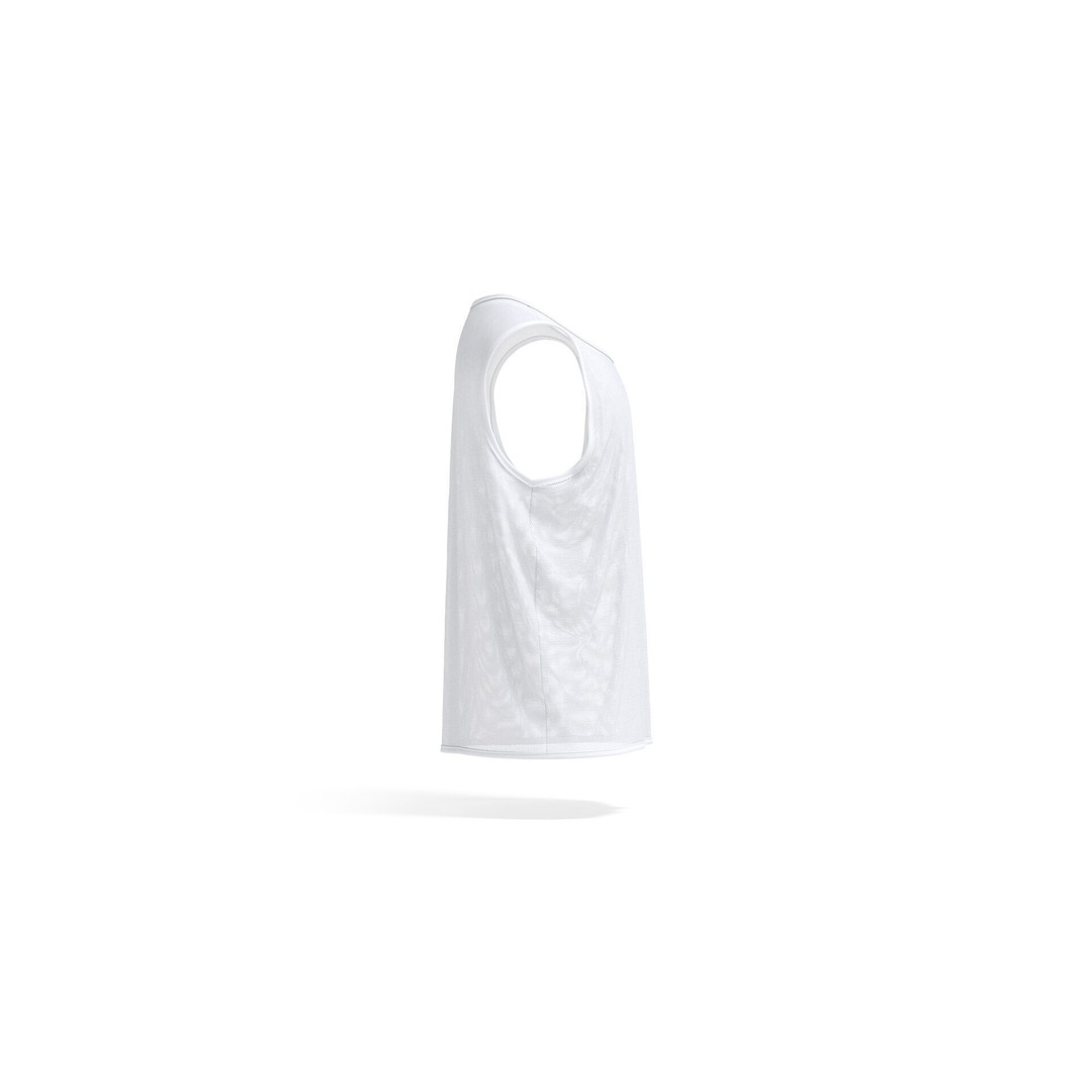 White Football Team Practice Vest 3D Model – PBR Game Asset, FBX, OBJ - View 6