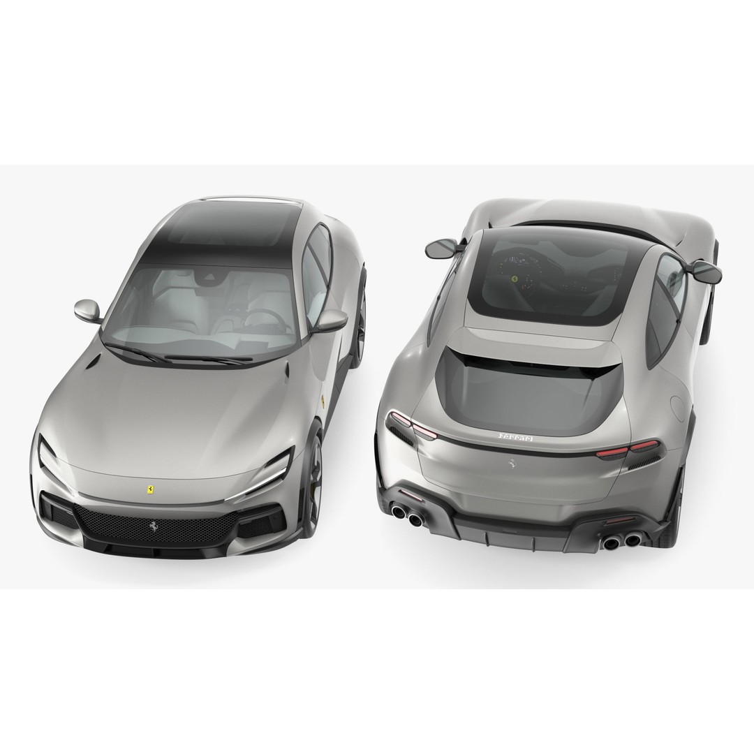 2023 Ferrari Purosangue 3D Model – Rigged SUV Asset, FBX - View 16