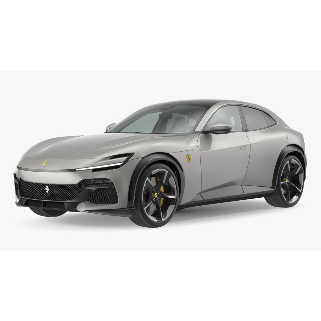 2023 Ferrari Purosangue 3D Model – Rigged SUV Asset, FBX - View 3