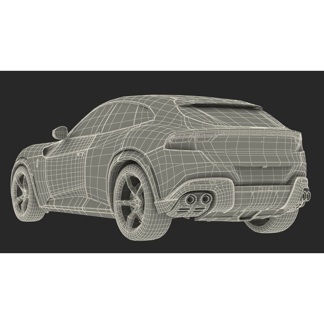 2023 Ferrari Purosangue 3D Model – Rigged SUV Asset, FBX - View 33