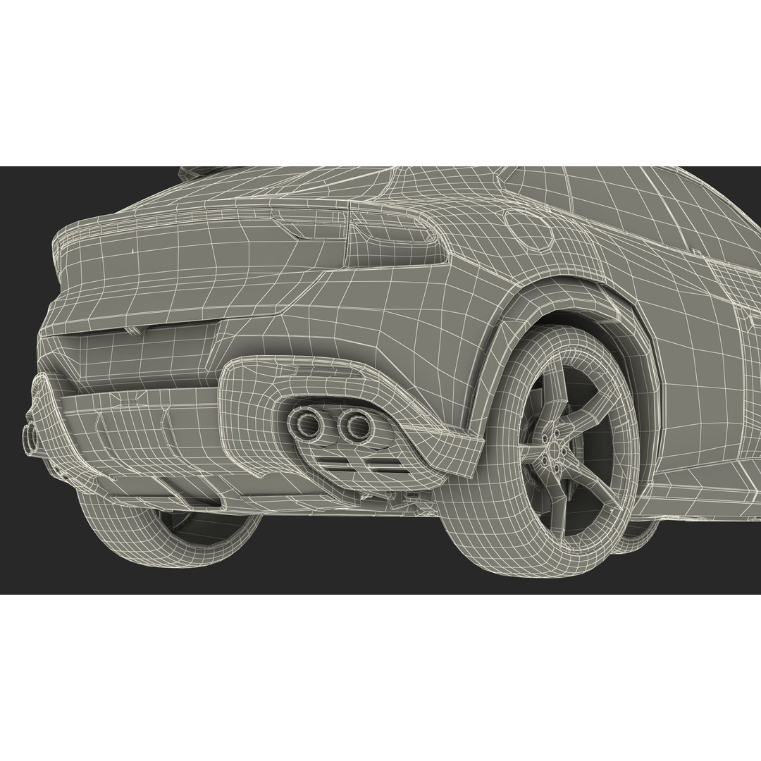 2023 Ferrari Purosangue 3D Model – Rigged SUV Asset, FBX - View 37