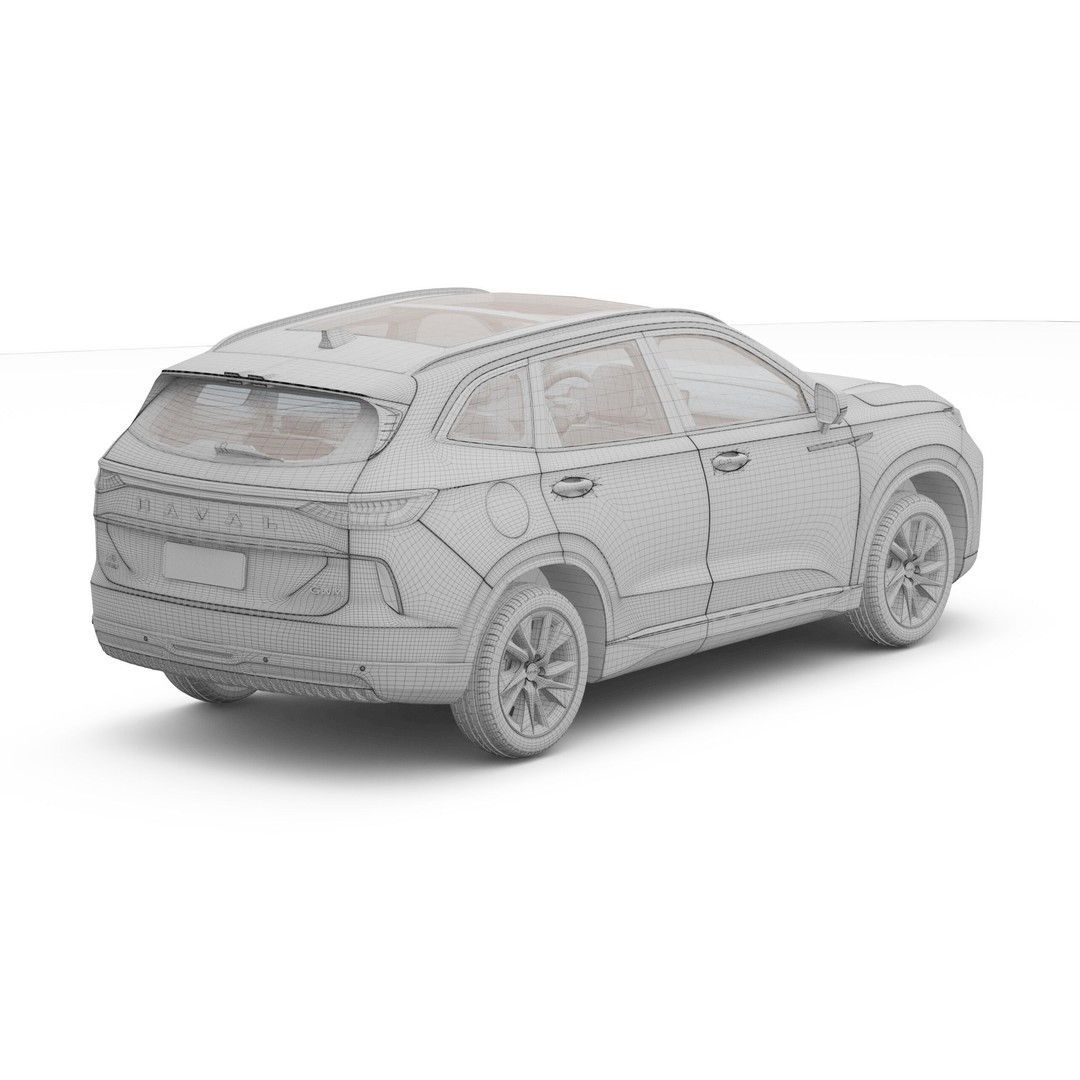 2024 GWM Haval H6 HEV 3D Model – High Poly SUV, FBX, Blender