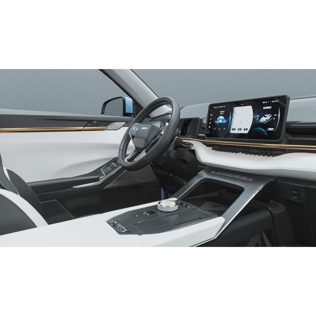 2024 GWM Haval H6 HEV 3D Model – High Poly SUV, FBX, Blender - View 13