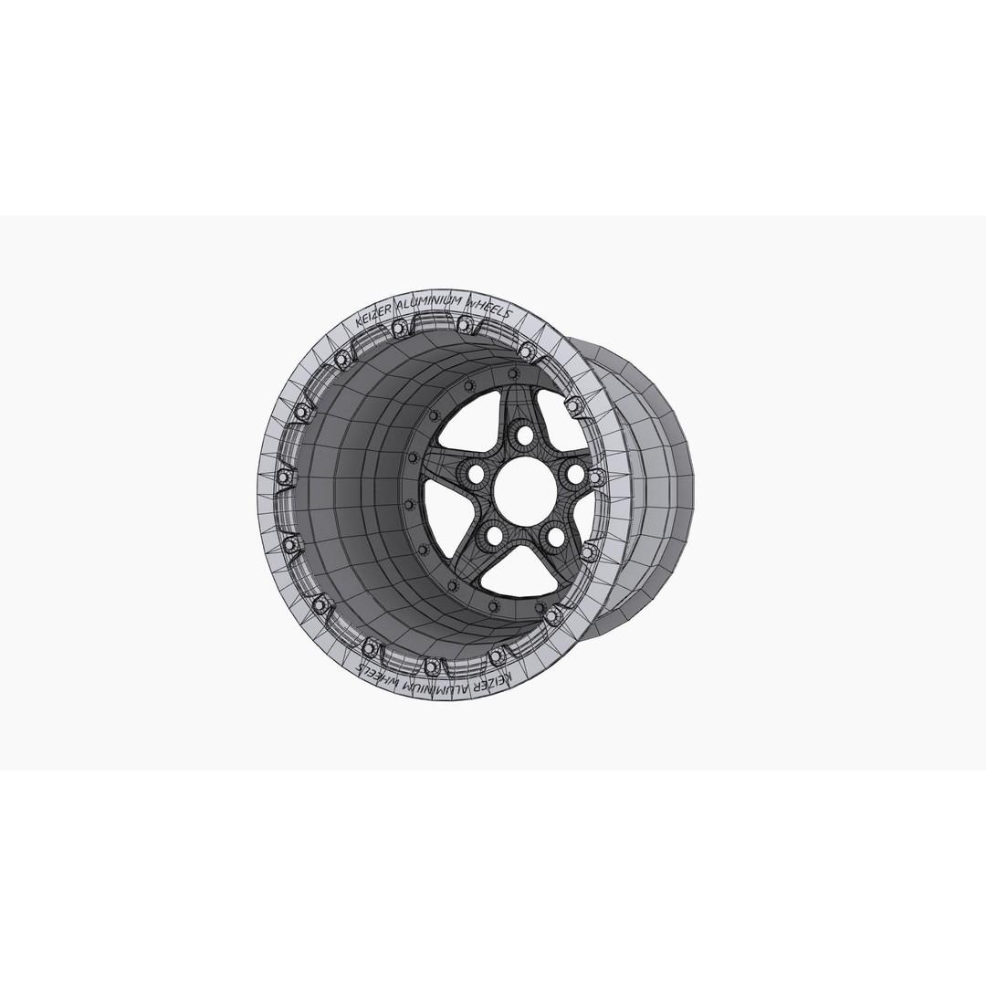 Keizer Verbrand Forged Drag Wheel 3D Model – Low Poly Game Asset, FBX