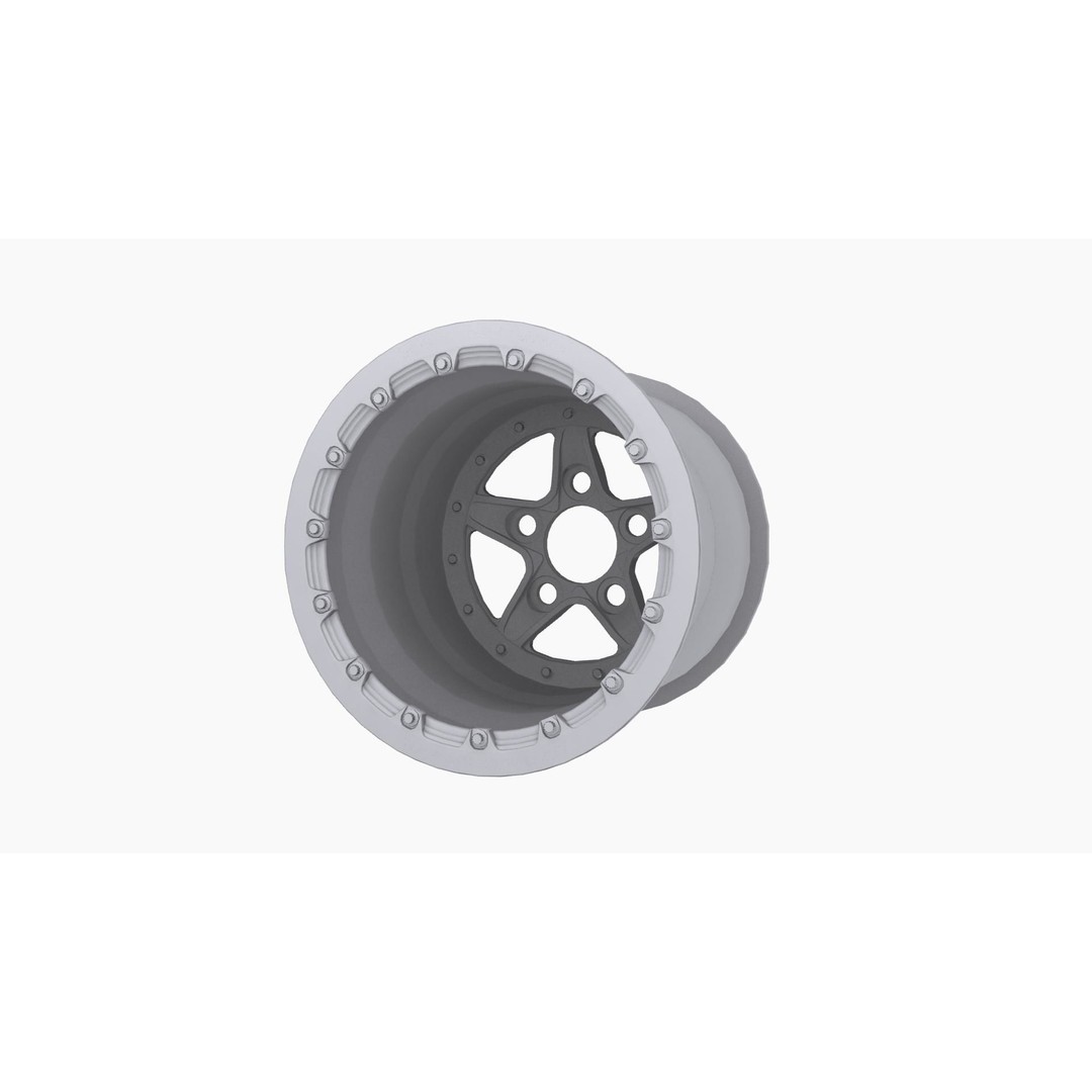 Keizer Verbrand Forged Drag Wheel 3D Model – Low Poly Game Asset, FBX - View 10
