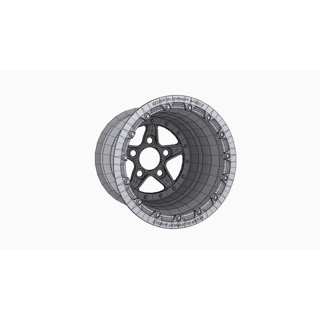 Keizer Verbrand Forged Drag Wheel 3D Model – Low Poly Game Asset, FBX - View 11