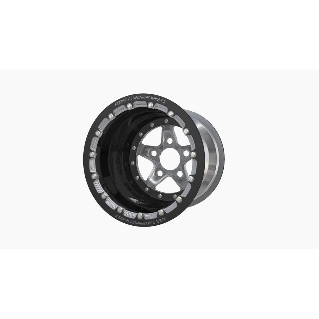 Keizer Verbrand Forged Drag Wheel 3D Model – Low Poly Game Asset, FBX - View 4