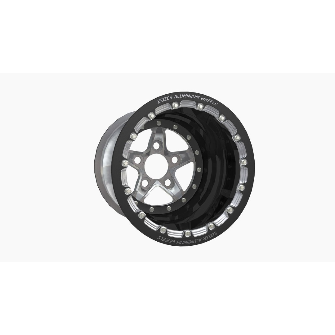 Keizer Verbrand Forged Drag Wheel 3D Model – Low Poly Game Asset, FBX - View 7