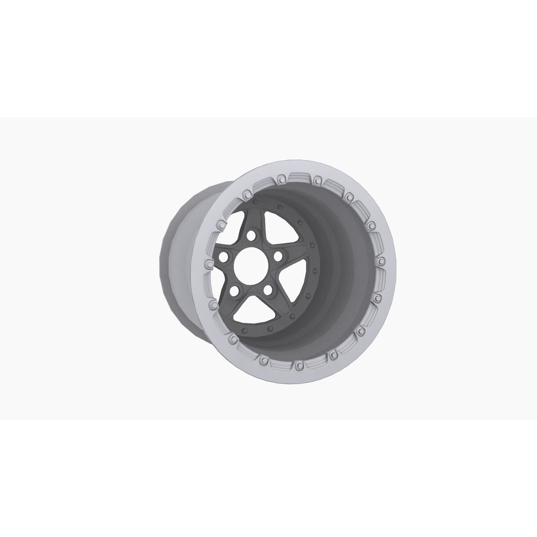 Keizer Verbrand Forged Drag Wheel 3D Model – Low Poly Game Asset, FBX - View 8