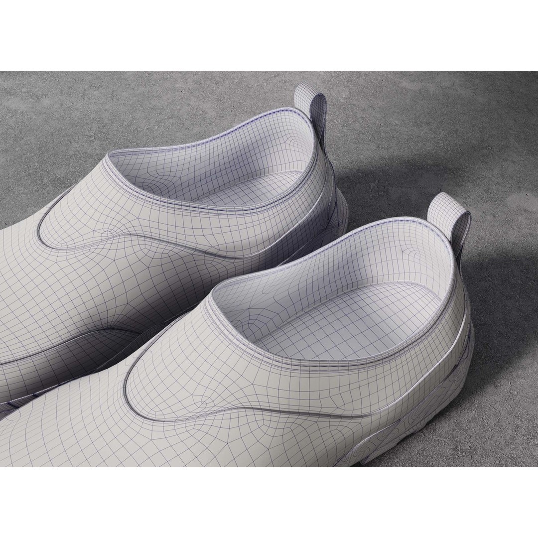 Sneakers 3D Model – Low Poly Game Ready Footwear, FBX, OBJ