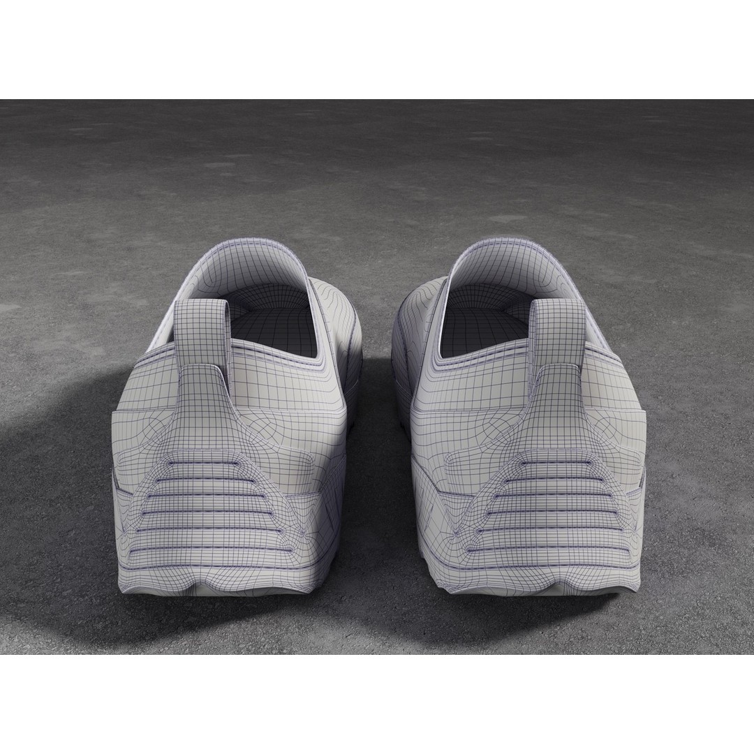 Sneakers 3D Model – Low Poly Game Ready Footwear, FBX, OBJ - View 12
