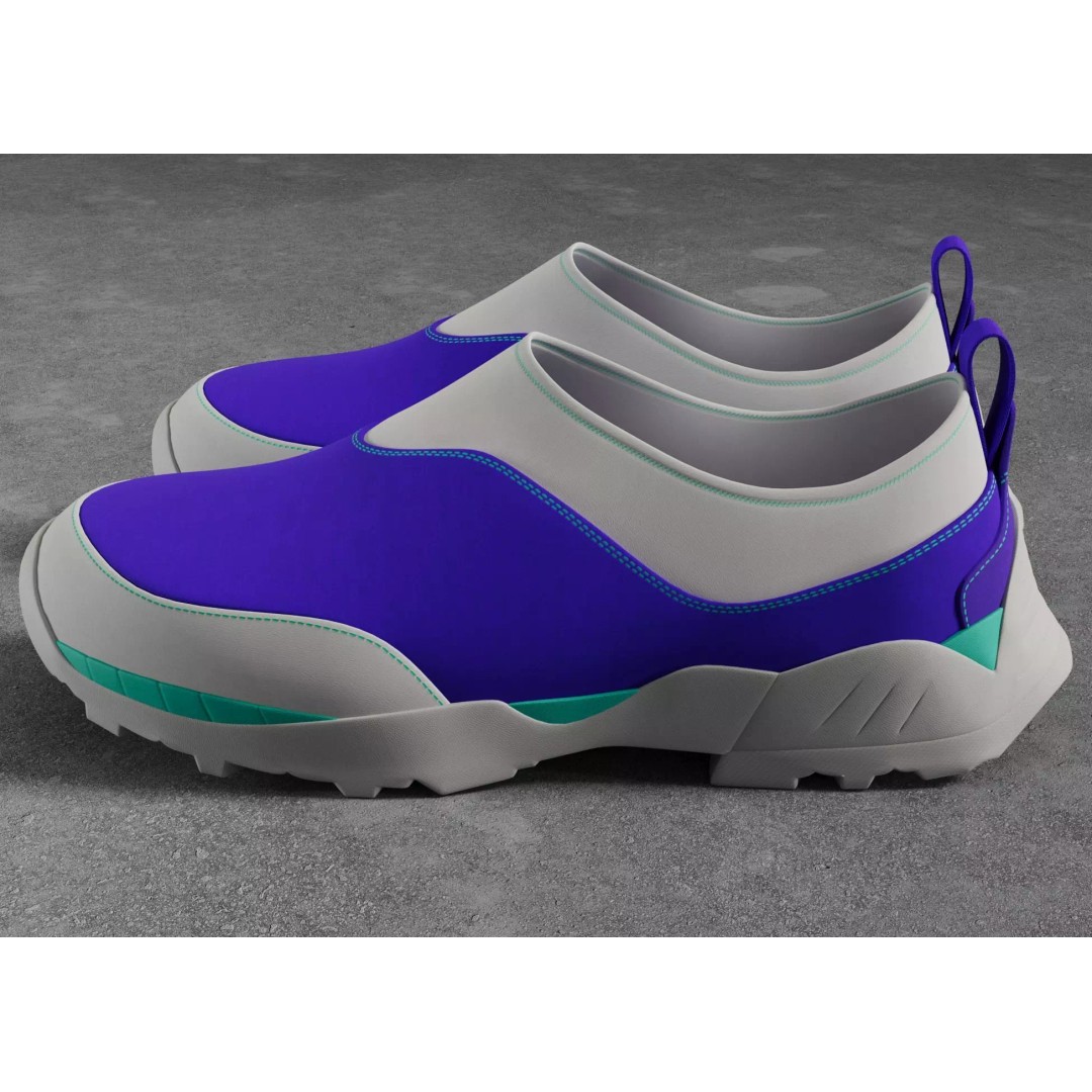 Sneakers 3D Model – Low Poly Game Ready Footwear, FBX, OBJ - View 2